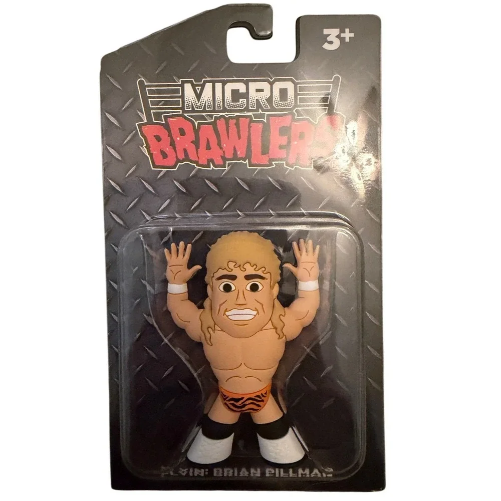 Micro Brawlers Flyin Brian Pillman Pro Wrestling Tees Figure Loose Cannon WCW
